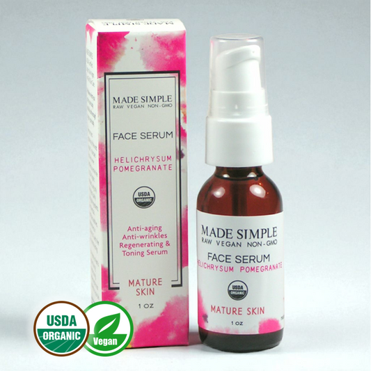 Helichrysum Pomegranate Face Serum for Mature Skin - Certified Organic, Vegan & Cruelty-free-0