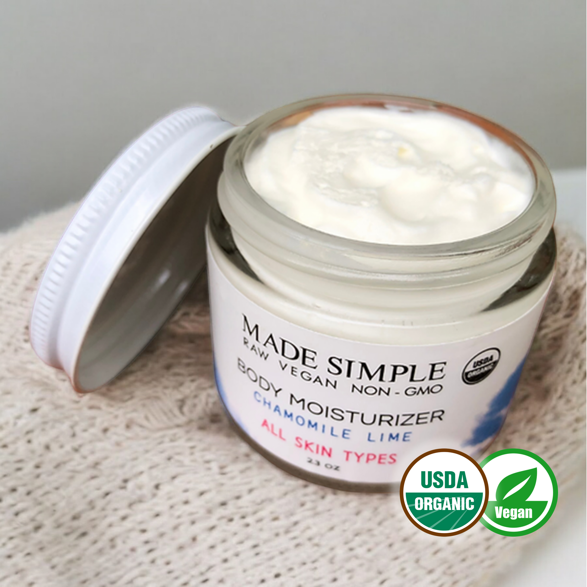 Chamomile Lime Moisturizer - Certified Organic, Vegan & Cruelty-free-3