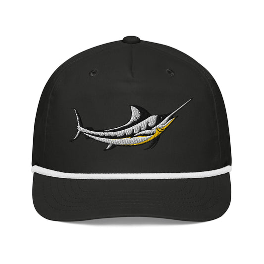 Marlin Retro Rope Hat – Offshore Fishing & Golf Snapback Cap-0
