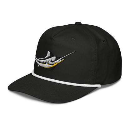 Marlin Retro Rope Hat – Offshore Fishing & Golf Snapback Cap-2