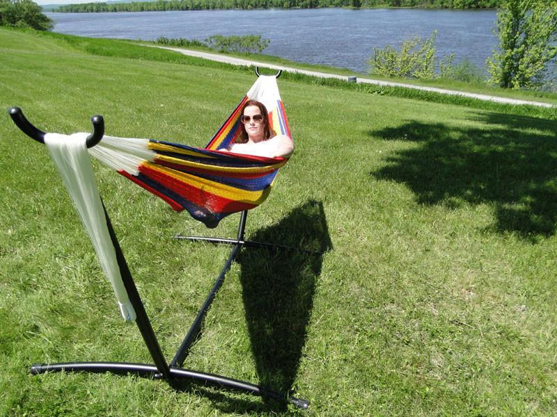 Double Mayan Hammock with Universal Stand - Part of the Collective Marketplace Collection-3
