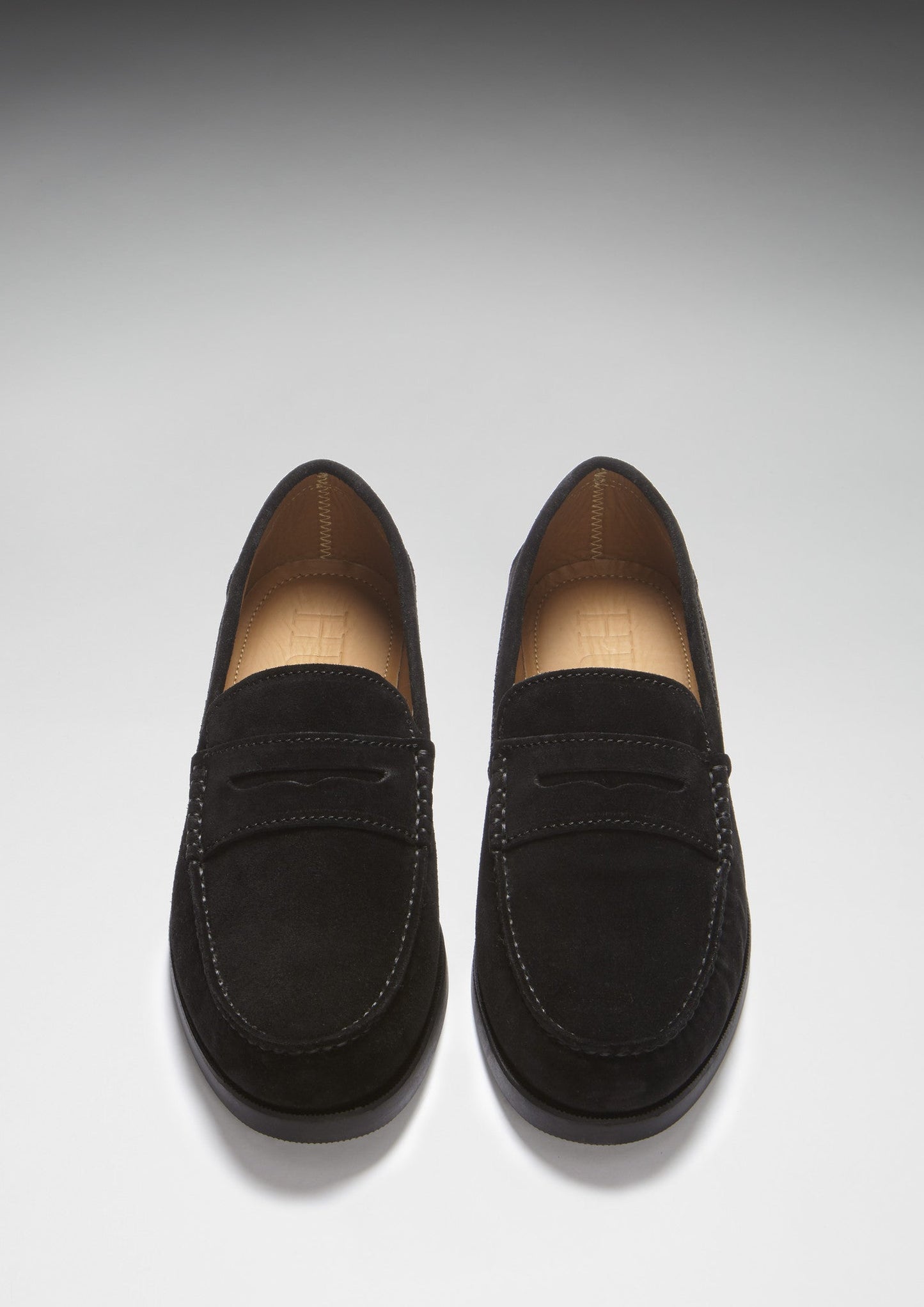 Boat Loafers, black suede-2