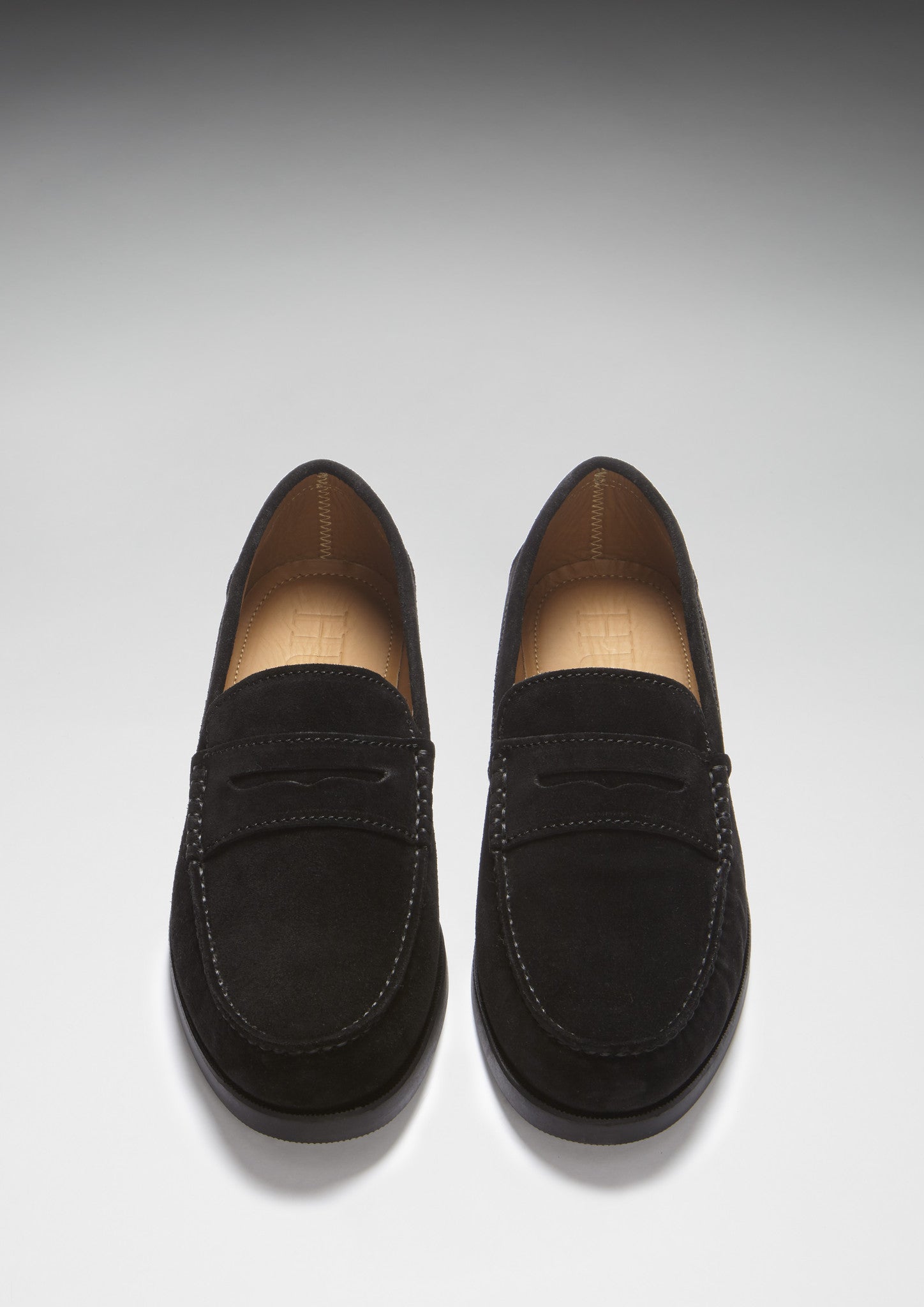 Boat Loafers, black suede-2
