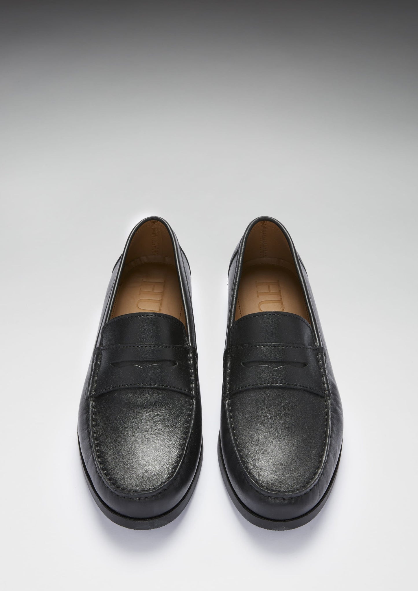 Boat Loafers, black leather-3
