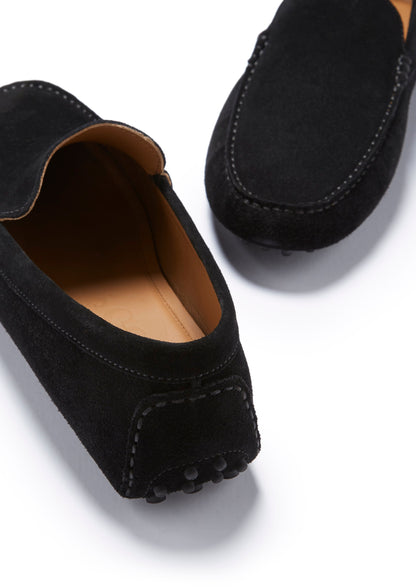 Driving Loafers, black suede-2