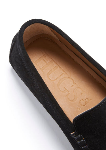Driving Loafers, black suede-4