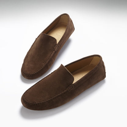 Driving Loafers, brown suede-1