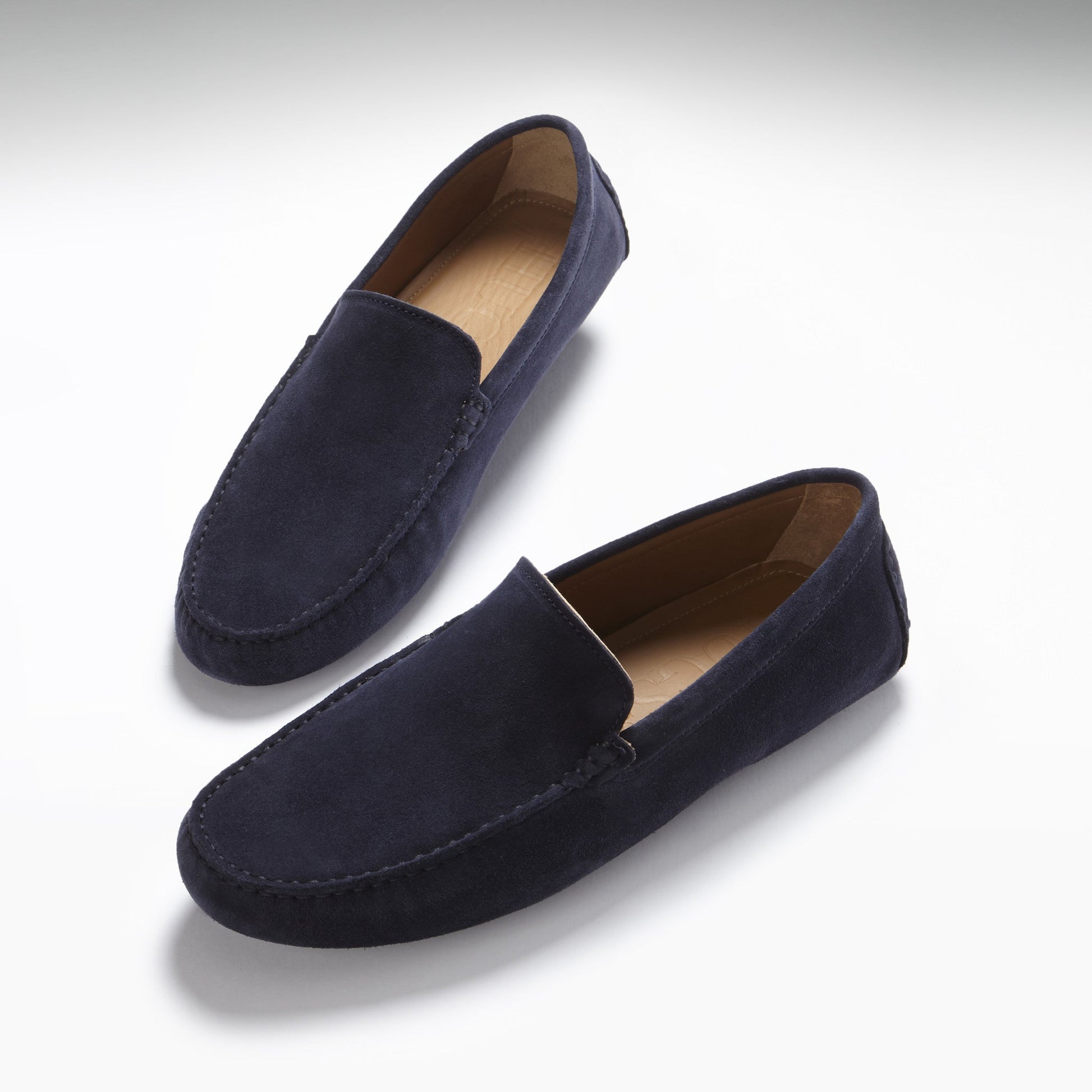 Driving Loafers, navy blue suede-1