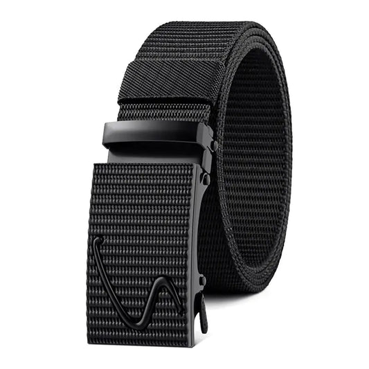 Unisex Tactical Canvas Nylon Belt for Outdoor Use