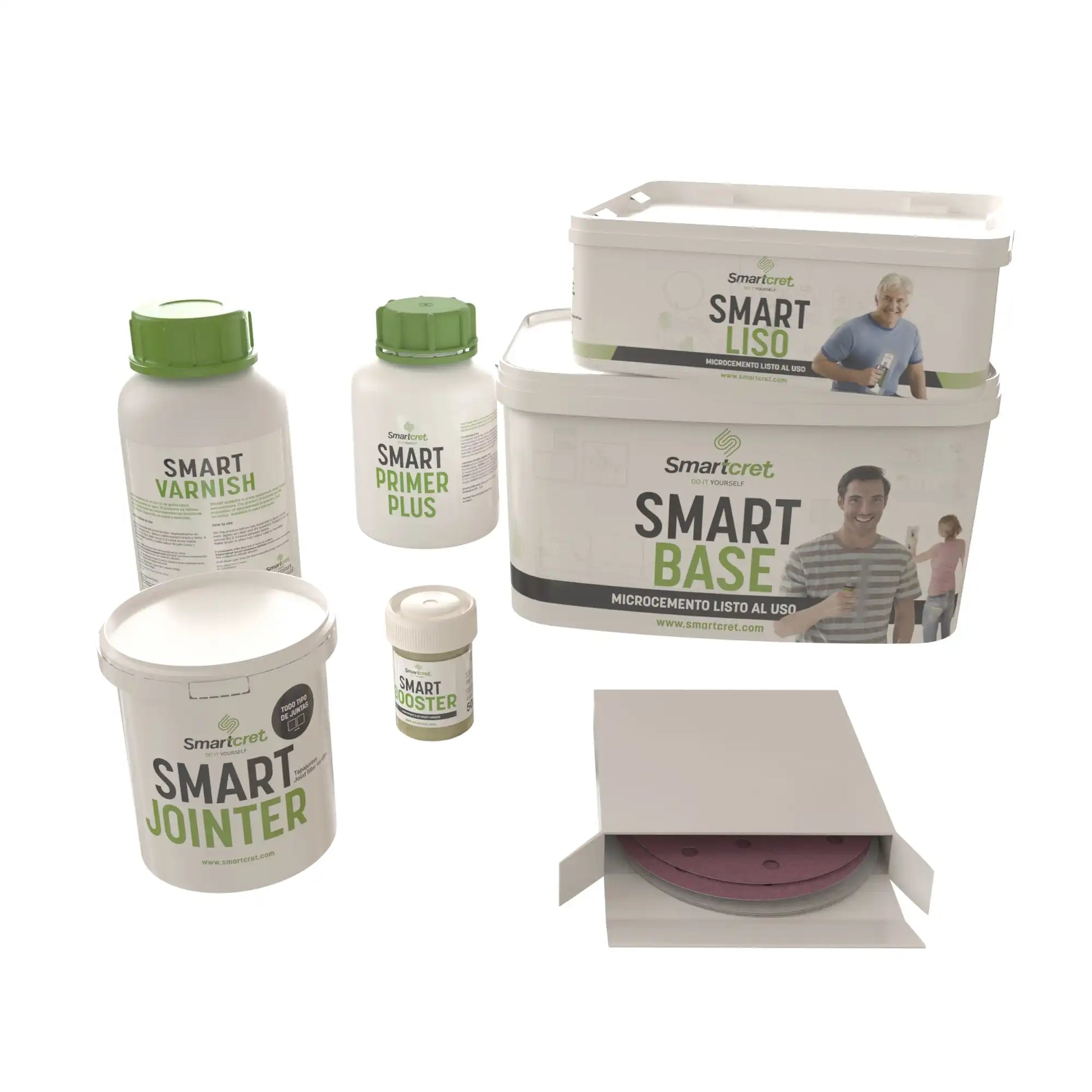 Kit microcemento de 4 m² para paredes de cocina con azulejos-0