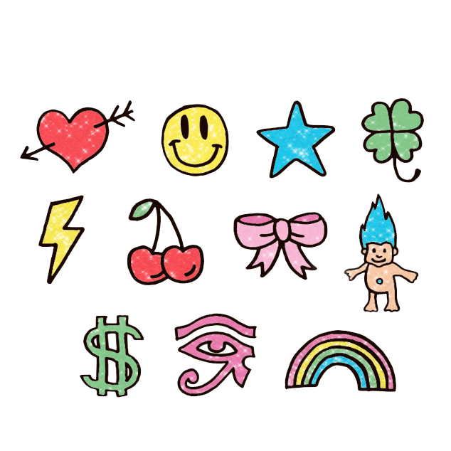 GLITTER MINI ICONS (Pack de 2)-1