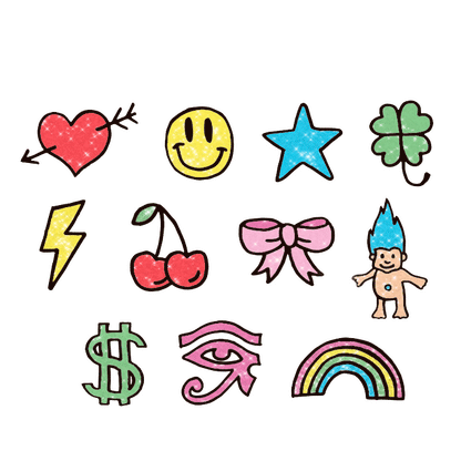 GLITTER MINI ICONS (Pack de 2)-1