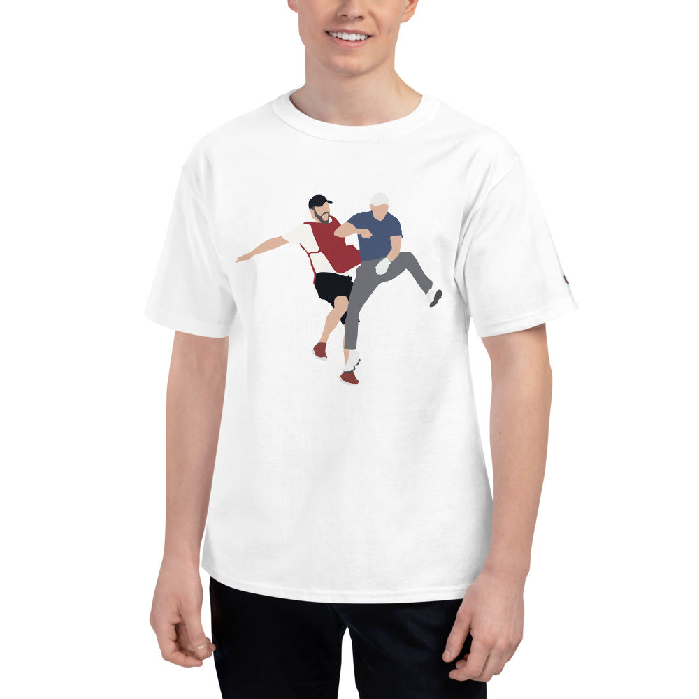Jordan and Mike Jump Champion T-Shirt-1