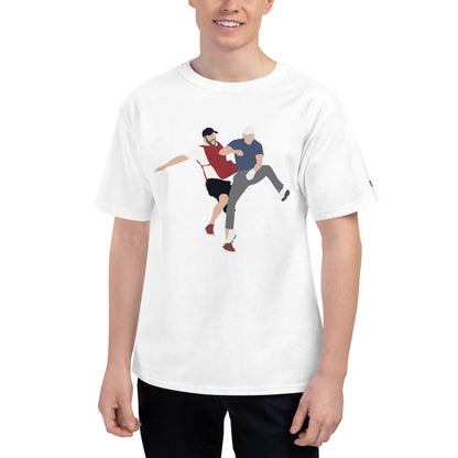 Jordan and Mike Jump Champion T-Shirt-1