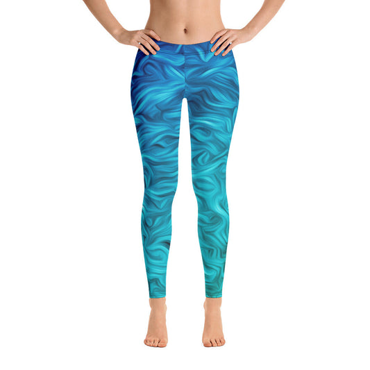 Blue Wave Leggings-0