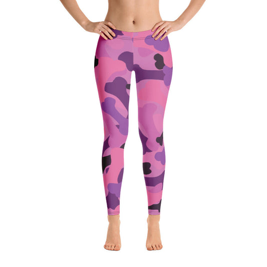 Bone Camo Pink Leggings-0