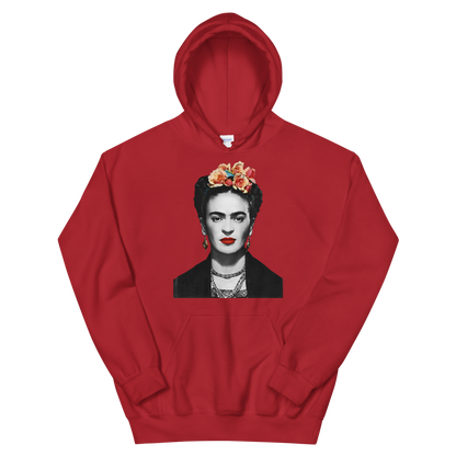 Frida Kahlo With Flowers Poster Artwork Unisex Hoodie-12