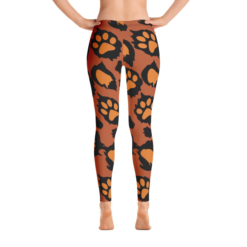 Leopawd Print Leggings-2