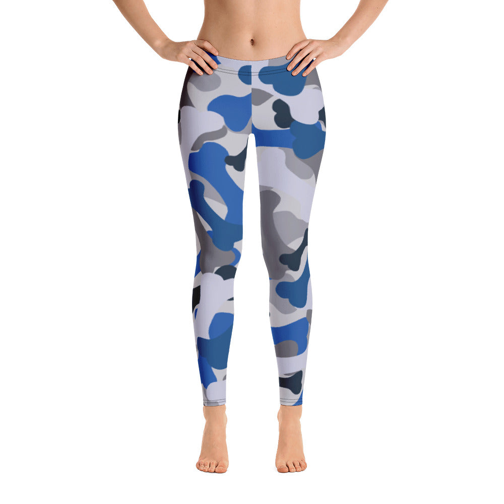 Bone Camo Blue Leggings-0