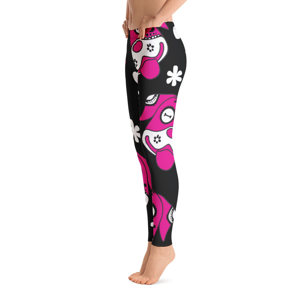 Day of the Dog Pink Leggings-3