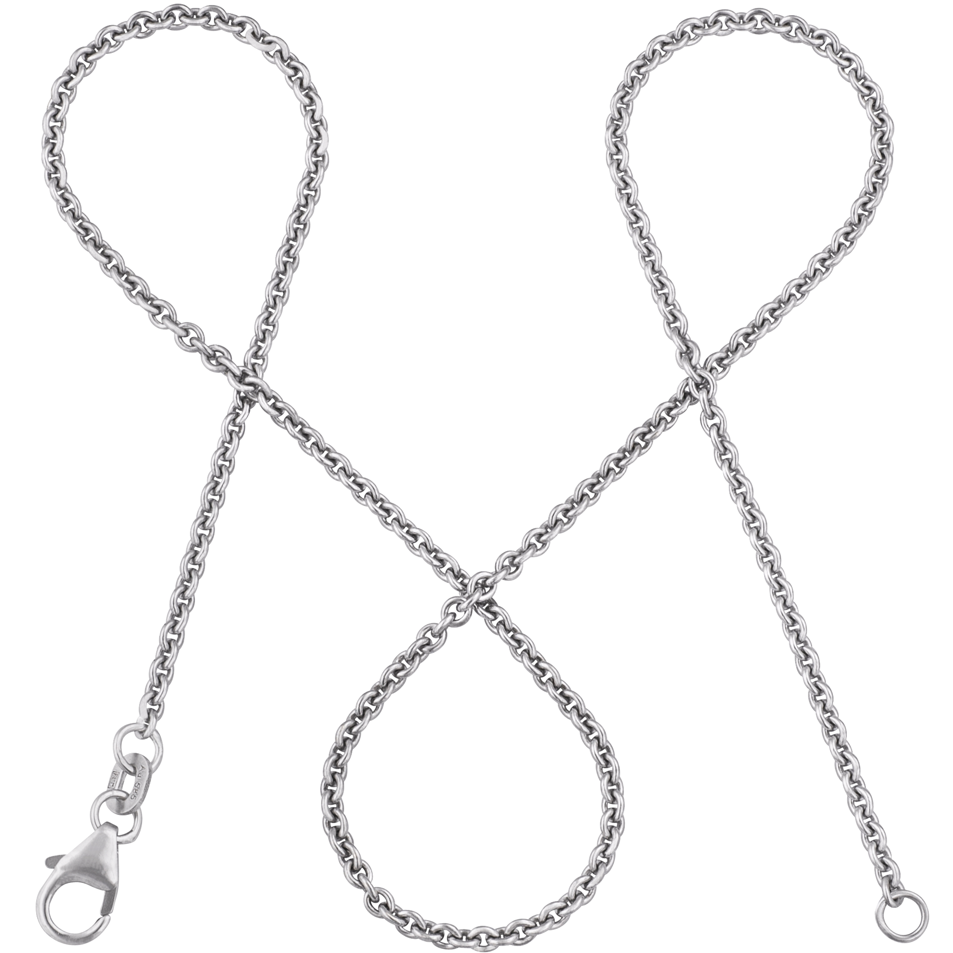 Ankerkette DELICATE Fein Weißgold-0