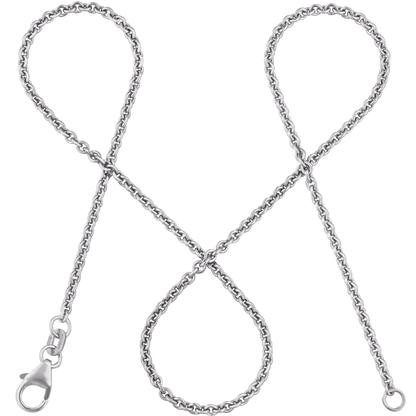 Ankerkette DELICATE Fein Weißgold-0