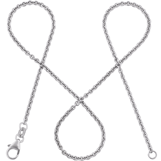 Ankerkette DELICATE Fein Weißgold-0