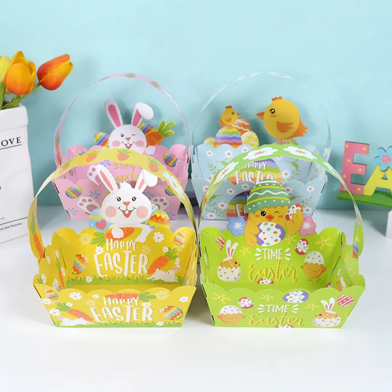 Cute Animal Gift Box Paper Shopping Basket