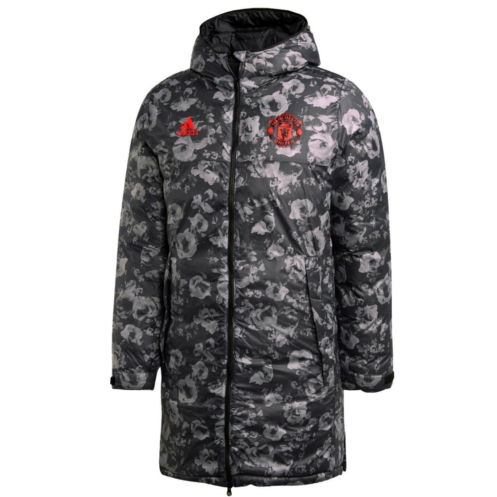 Manchester United soccer down padded long jacket 2019/20 - Adidas-0