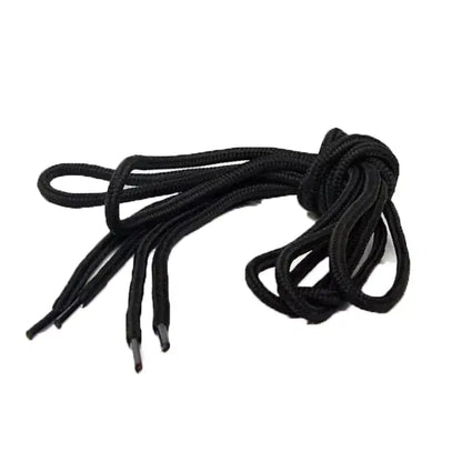 5mm Thick Black Polyester Shoe Laces for Casual Sports
