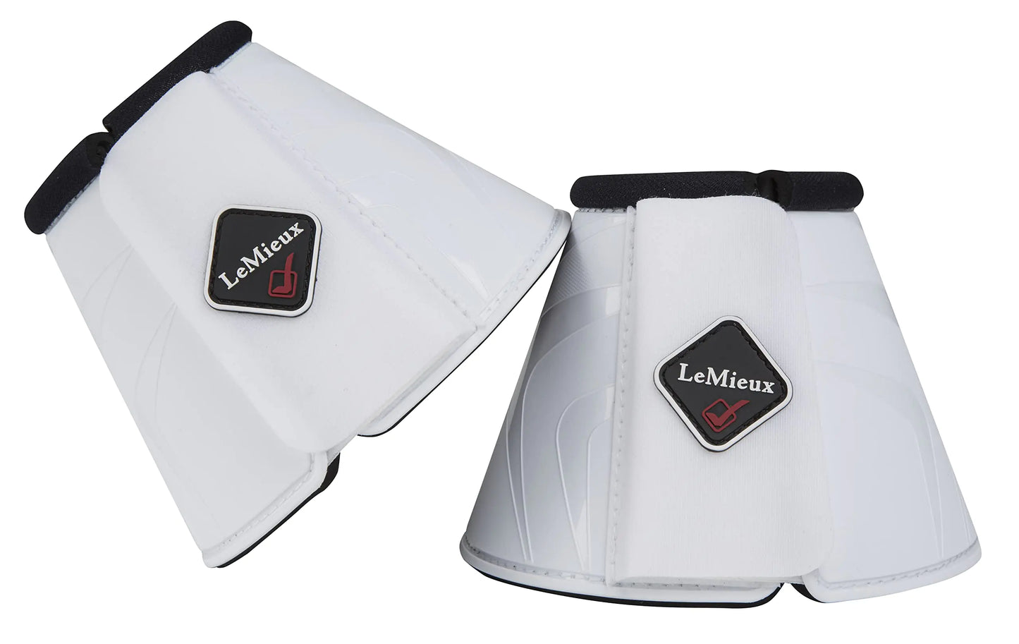 LeMieux ProShell Overreach Horse Boots - Over Reach or Bell Boots for Horses - Protective Gear and Training Equipment - Equine Boots Wraps & Accessories (White - Large)