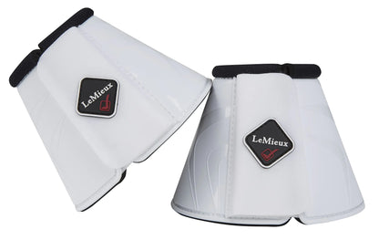 LeMieux ProShell Overreach Horse Boots - Over Reach or Bell Boots for Horses - Protective Gear and Training Equipment - Equine Boots Wraps & Accessories (White - Large)