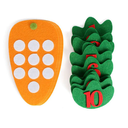 DIY Carrot Math Learning Toy for Kids' Education