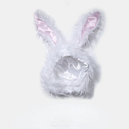 Halloween Plush Bunny Ears Hat for Cute Girls