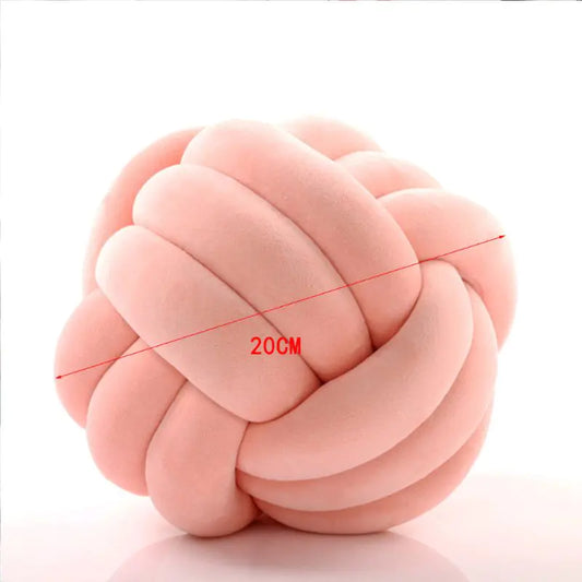 Knot Ball Pillow and Twisted Flower Cushion