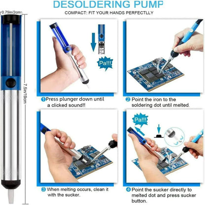 220V/110V Adjustable Temperature Soldering Iron Set