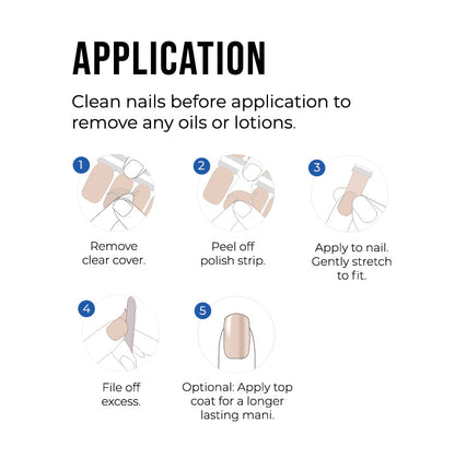 Flower Child Nail Polish Wraps (Transparent)-3