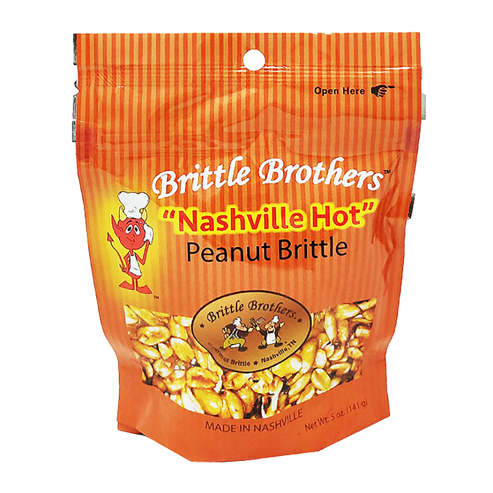 Brittle Brothers - Nashville Hot Peanut Brittle - 5 oz. Bag (Wholesale)-0