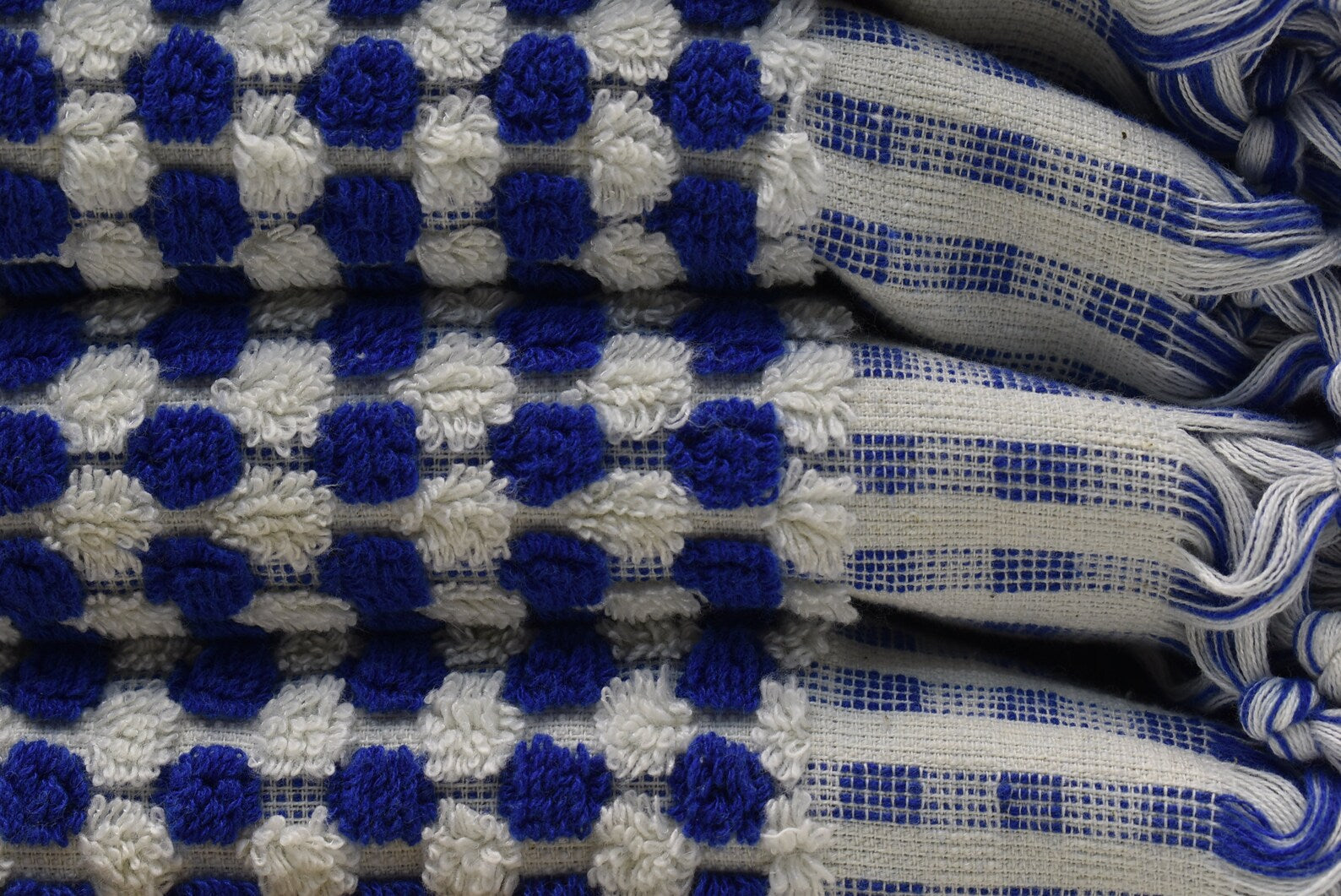 BUBBLE NAVY TERRY HAND TOWEL-2