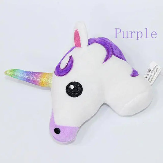 Unicorn Ornament, Rainbow Pony Plush, Horse Keychain