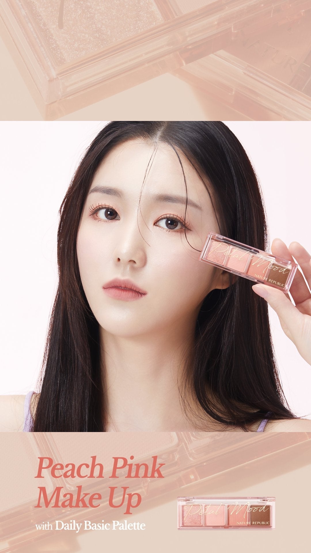 Daily Basic Eyeshadow Palette 05 Peach Pink-3