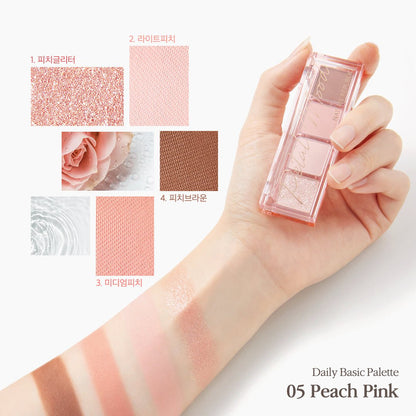 Daily Basic Eyeshadow Palette 05 Peach Pink-2