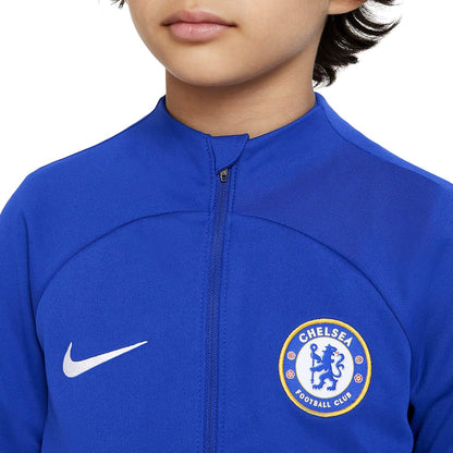 Kids - Chelsea blue training presentation Soccer tracksuit 2023/24 - Nike-2