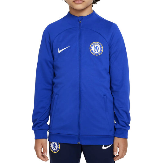 Kids - Chelsea blue training presentation Soccer tracksuit 2023/24 - Nike-0