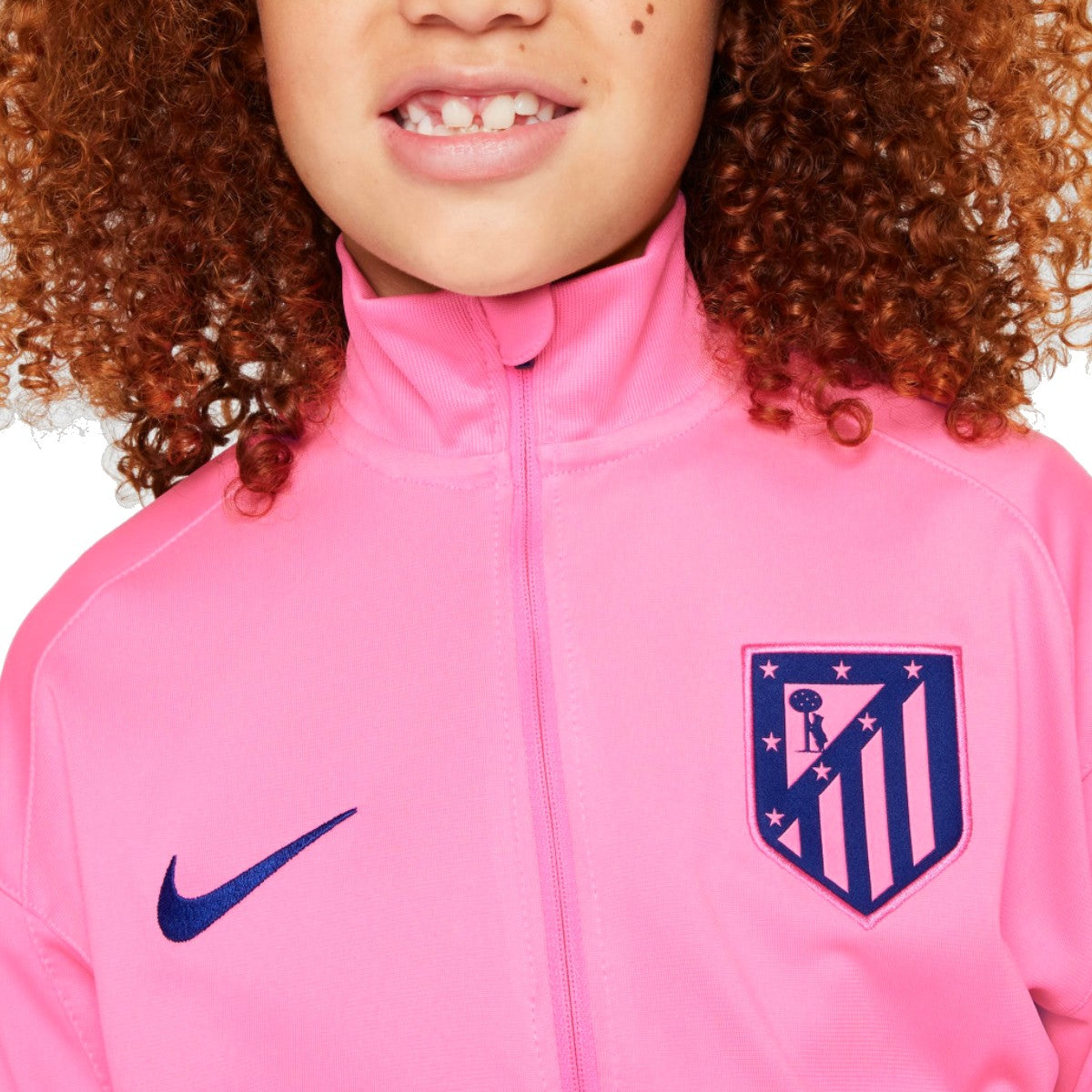 Kids - Atletico Madrid UCL presentation soccer tracksuit 2024/25 - Nike-3