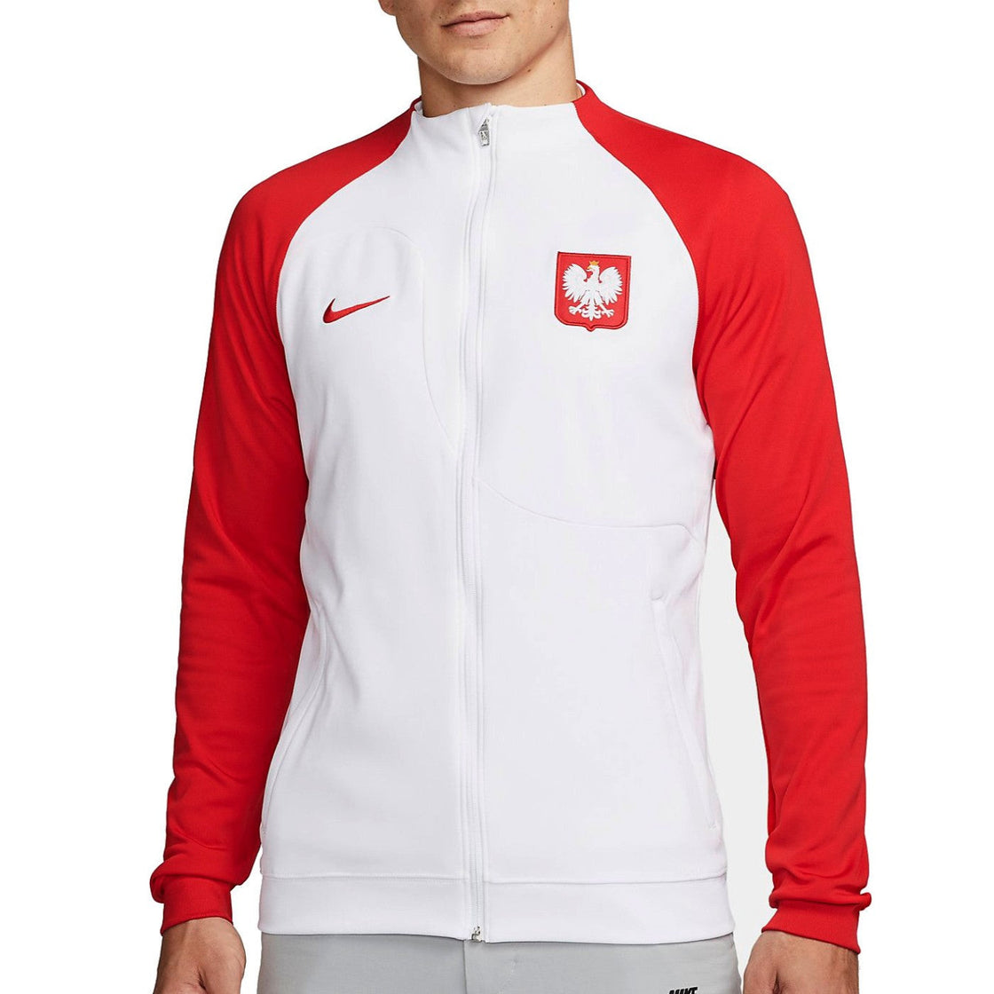 Poland pre-match presentation Soccer jacket 2022/23 white/red - Nike-0