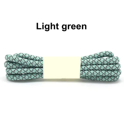 Reflective Round Sports Shoelaces with High Light