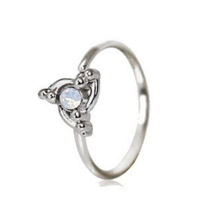 316L Stainless Steel Ornate Swirl Design Nose Hoop / Cartilage Earring-0