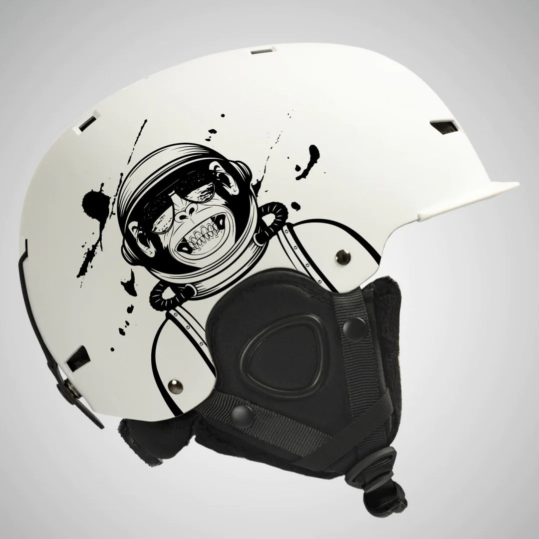 Integrated Snow Goggles with Crash Helmet for Adults
