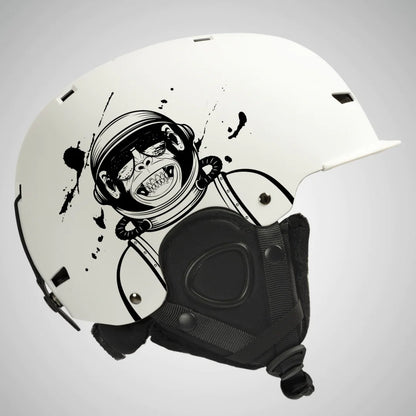 Integrated Snow Goggles with Crash Helmet for Adults